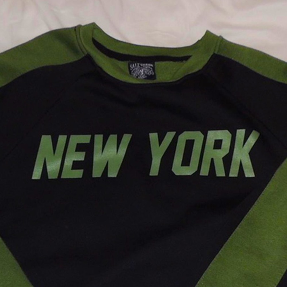 Salt creek black and green new york hoodie